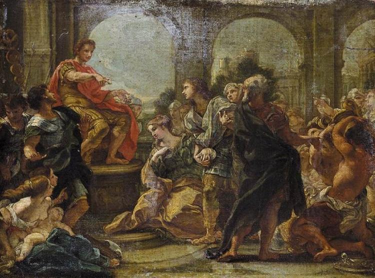 Giovanni Battista Gaulli Called Baccicio Continence of Scipio oil painting image
